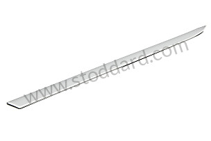 MOULDING satin aluminium / satin aluminium (4W9) / ALUMINIUM / RIGHT / OPTION: WITHOUT CHROME PACKAGE (Option code: IQJ0), OPTION: ALUMINIUM PACKAGE (Option code: IQJ2) (955559286024W9)