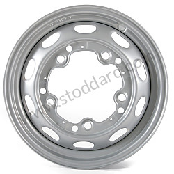 16x3.25-inch Drum Brake Wheel, Silver Finish WITH HOMOLOGATION TUV (NLA68021)