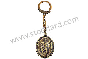 SAINT CHRISTOPHER REUTTER MEDALLION KEYCHAIN 356 ORIGINAL METAL LIMITED EDITION - GOLD PATINA  (99A001078835)