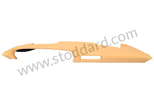DASHBOARD COVERING WITHOUT SPEAKER + WITH FRONT AIR DUCT Left-hand drive / COMPLETE TRIM FOR INSTRUMENT PANEL / WITHOUT SPEAKER GRILLE / WITH CENTRAL NOZZLE / BROWN / BROWN / LEATHER (99A001083246)