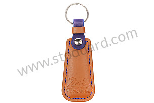 24H LE MANS KEYRING OFFICIAL PRODUCT - BROWN LEATHERETTE  (99A001083337)