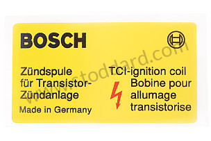 BOSCH IGNITION COIL STICKER  (99A001083492)