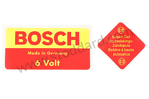 Bosch 6 volt ignition coil decal 6 VOLT (NLA70120057)