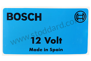 BOSCH STICKER FOR 12 VOLT IGNITION COIL 12 VOLT (99A001083494)