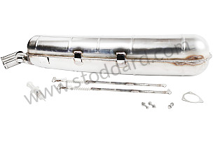 SUPER SOUND BANANA TYPE STAINLESS STEEL SILENCER RIVA TYPE (+ STRAPS)  (99A001091070)