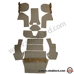 German Square Weave Carpet Set For 356A Coupe. Special Order  (NLA55101200)