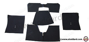 Carpet Set, Charcoal Perlon. 1969-1973 911 Coupe. Special Order Item.  (SIC55191107)