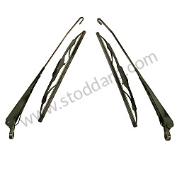 Wiper Arm  and Blade Set Of Two, Black, Left And Right, 911 912 914 1968-1977  (91462831310SET)
