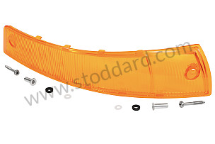 USA-Spec Front Turn Signal Lens, Right 911 912 1965-1968 for UNITED STATES OF AMERICA only / FRONT RIGHT (SIC63140212)
