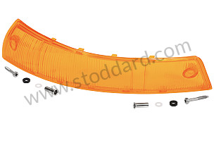 USA-Spec Front Turn Signal Lens, Left, 911 912 1965-1968 for UNITED STATES OF AMERICA only / FRONT LEFT (SIC63140112)