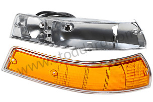 911 69-73 USA FRONT RIGHT TURN SIGNAL UNIT IN CHROME METAL CHROME / CHROME / METAL / for UNITED STATES OF AMERICA only / FRONT RIGHT (99A001092475)