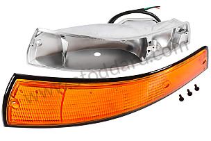 FRONT LEFT TURN SIGNAL UNIT 911 69-73 USA IN BLACK METAL BLACK / BLACK / METAL / FRONT LEFT (99A001092476)
