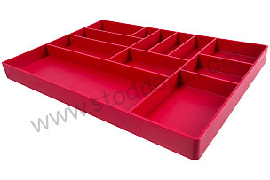 Tool Tray, Burgundy with 12 Slots for Engine Parts and Tools.  (T52TRAYB)