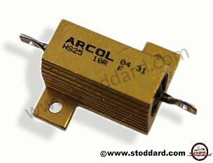 Power Resistor For Clocks And Relays. Allows For 6v Clock Or Relay To Operate On 12 Volts.  (NLA61510000)