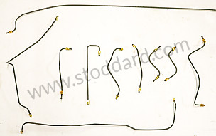 Brake Line Kit,10-Piece. Precision Pre-Bent. PFV (green) Coated  
911 912 1969-1973  (SIC35570012)