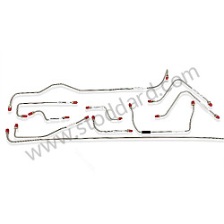 Brake Line Kit, 10-Piece Precision Bent. Stainless Steel.
911 912 1968 Only  (SIC35565020)