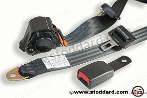 Three-Point Seat Belt Kit, Retracting, Custom Color. 911 912 1969-1973 Coupe  (SIC80301200COL)