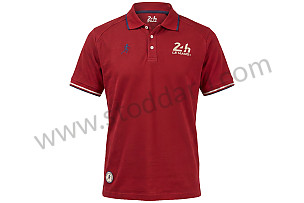OFFICIAL MEN'S 24H LE MANS ORIGINAL'S POLO SHIRT - BURGUNDY BURGUNDY RED / BURGUNDY RED (BORDEAUX) / M MEASUREMENT (99A001111273)