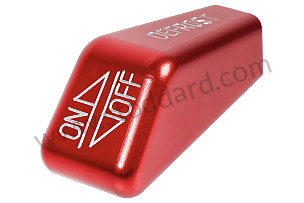 BILLET ALUMINUM HEATER CONTROL KNOB RED / RED / ALUMINIUM (99A001112400)