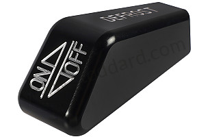 BILLET ALUMINUM HEATER CONTROL KNOB BLACK / BLACK / ALUMINIUM (99A001112401)