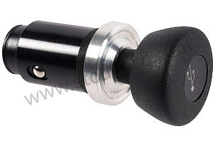 CIGARETTE LIGHTER TO USB-A / USB-C ADAPTER NOIR ET ALU / NOIR ET ALU (99A001112792)