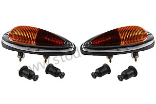 Teardrop Taillight Assembly, Set Of Two, Amber And Red 356A, 356B, 356C. SET OF 2 / ORANGE AND RED / ORANGE AND RED (64463140310SET)