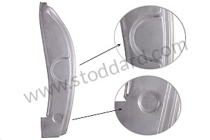 Lockpost, Left, For Low Striker Plate. 356B 356C Cabriolet LEFT (64450204126)