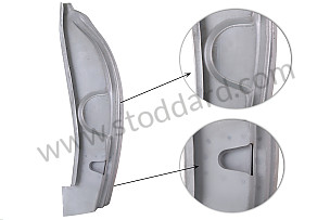 Lockpost, Left, For Low 3 Hole Striker Plate. 356At2 Cabriolet 3 HOLES / LEFT (64450204121)