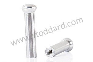 PAIR OF ALUMINIUM DOOR LATCH BUTTONS  (99A000112250)