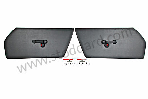PAIR OF RS92 IMITATION LEATHER DOOR PANELS COMPLETE KIT (99A000112261)