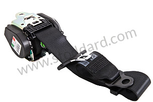 SEAT BELT BLACK / BLACK (A23) / OPTION: BLACK SEAT BELTS (Option code: I555) (98780303307A23)