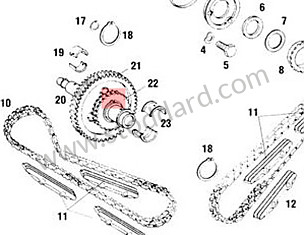 Woodruff Key For Camshaft Chain Sprocket. 911 964 993 1965-1998  (90011801000)
