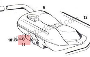 Plastic Seal Ring For Fuel Tank 14 X 18 911 1965-73 912 14 MM (90012300760)