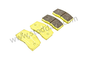 PAGID YELLOW FRONT BRAKE PAD SET OF 4 (99A000116158)