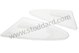 PLEXIGLAS REAR QUARTER LIGHT FOR GTR (WITH OPENING, GLUED IN PLACE) PAIR (99A000116340)