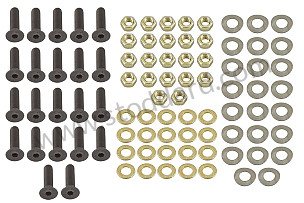 SET OF SUPPORT FASTENINGS FOR WINDSCREEN GLASS  (99A000116344)