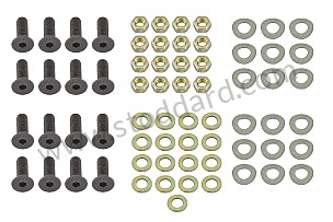 SET OF SUPPORT FASTENINGS FOR SIDE WINDOW GLASS  (99A000116345)