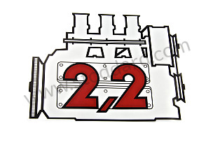 2.2 L Sticker. 911 1970-1971  (91170110200)