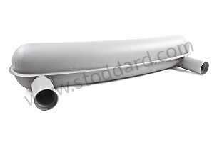 RACING SILENCER FOR 911 65-73 (ASSEMBLY WITH MEGAPHONE AND RACING SPAGHETTI) METAL (99A000120543)