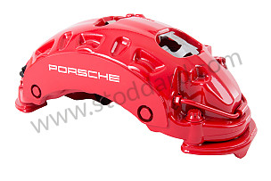 FIXED CALLIPER TO ORDER PARTS YOU MUST VERIFY THE OPTION CODES OF YOUR AUTO (NO PARTS RECOVERY) / LEFT / OPTION: FRONT DISC BRAKE DISC DIAMETER 19 INCHES  (368MM) BRAKE CALLIPER PAINTED RED (Option code: I1LP) (95535142170)