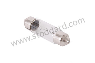 Light Bulb / Festoon Style 41mm Long 6v 10 Watt For Interior And Early License Light  (90063100690)
