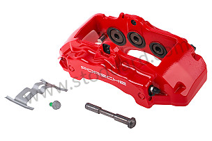 FIXED CALLIPER FOR ASSEMBLY WITH RED CALIPER / TO ORDER PARTS YOU MUST VERIFY THE OPTION CODES OF YOUR AUTO (NO PARTS RECOVERY) / RED / RED / FRONT LEFT / LEFT (95535142122)