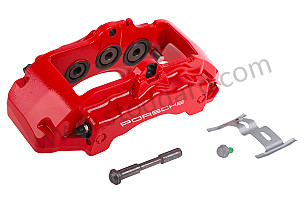 FIXED CALLIPER FOR ASSEMBLY WITH RED CALIPER / TO ORDER PARTS YOU MUST VERIFY THE OPTION CODES OF YOUR AUTO (NO PARTS RECOVERY) / RED / RED / FRONT RIGHT / RIGHT (95535142222)
