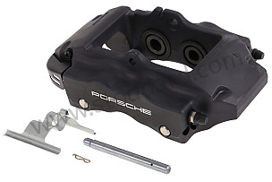 FIXED CALLIPER LEFT / OPTION: REAR DISC BRAKES DISC DIAMETER 17 INCHES  (330MM) BRAKE CALLIPER PAINTED BLACK (Option code: I1KW) (95535242132)