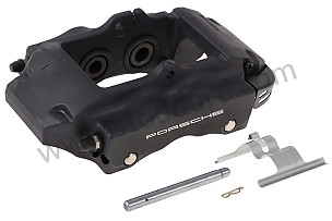 FIXED CALLIPER RIGHT / OPTION: REAR DISC BRAKES DISC DIAMETER 17 INCHES  (330MM) BRAKE CALLIPER PAINTED BLACK (Option code: I1KW) (95535242232)