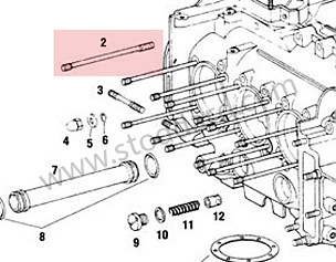 Engine Case Studs, 911, 1965-73, 914-6, 1970-72  (90110117203)