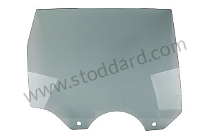 DOOR WINDOW GLASS RIGHT / OPTION: TINTED GLASS GREEN AT REAR (Option code: IQL3) (95554261210)