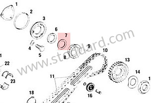 Camshaft And Alternator Pulley Drive Shim 911 964 993 1965-1998 And 914-6 Epaisseur 0.55 MM (90110556100)
