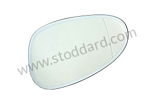 MIRROR GLASS Left-hand drive / ASPHERICAL / LEFT / OPTION: AUTOMATICALLY DIMMABLE INTERIOR AND DOOR MIRRORS (Option code: I267), OPTION: DOOR MIRRORS-ASPHERICAL-DRIVER'S SIDE,ELECTRICALLY ADJUSTABLE AND HEATABLE (Option code: I271) (99773103513)