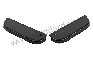 Black Rocker End Cap 911 1974-1977 With Standard / Narrow Fenders.  (PCG55994100)